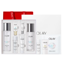 需首购、plus会员：玉兰油（OLAY）超抗小白瓶精华液美白水乳防晒提亮抗糖护肤品套装*2件