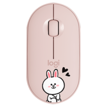 罗技（Logitech）LOGITECH PEBBLE无线蓝牙鼠标  静音鼠标 LINE FRIENDS系列-可妮兔