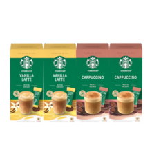 星巴克（Starbucks）精品速溶花式咖啡拿铁4盒16袋装  土耳其原装进口