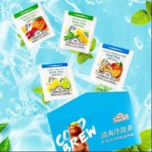 更低价、PLUS会员：ahmad tea亚曼红茶四种水果茶 2g*4包袋装 柠檬薄荷蜜桃味袋泡茶包