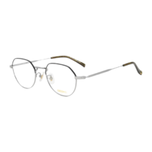 精工眼镜架SEIKO全框钛轻型休闲眼镜框男女款近视眼镜框HO3098 49mm 173 银色