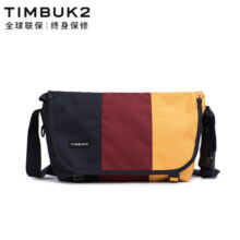 TIMBUK2拼色邮差包经典单肩包信使包帆布斜挎包男女友礼通勤包单肩挎包 黄色/红色环保款 S