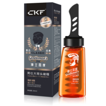 CKF男仕背头啫喱膏造型梳保湿发型梳子啫喱水男士油头清香一梳定型 绅士风度260ml造型梳