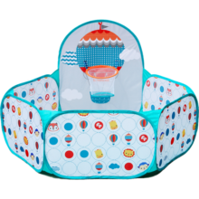 费雪(Fisher-Price)海洋球池 布制投篮儿童海洋球池 球池围栏（配25个海洋玩具球）F0316生日礼物礼品送宝宝