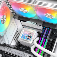 影驰星曜G480一体式CPU水冷散热器（2.4吋自定义IPS屏/专属软件/高性能水泵/支持多平台）