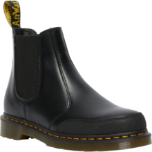 马丁（DR.MARTENS）2976 TT 气质机车靴英伦光面皮黑色女款切尔西靴 黑色 37