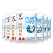 PLUS会员：xuetian 雪天 识盐记未加碘精制盐300g*7包