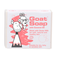 Goat Soap澳洲进口 椰子味羊奶皂100g 洗手洁面沐浴皂 保湿滋润 全家适用