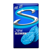 炫迈（Stride）无糖口香糖片装 休闲零食糖果美味持久 炫动薄荷味28片50.4g