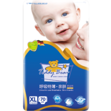 泰迪熊Teddy Bear亲肤纸尿裤XL70片(12-17公斤)婴儿尿不湿