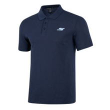 SKECHERS 斯凯奇运动上衣T恤衫 P223M126-02MZ 海军学院蓝
