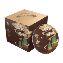 大益普洱茶 熟茶 2020年擎香 普饼 2001批次 357g/饼 7饼一提装