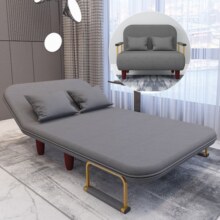 星奇堡 沙发床可折叠两用多功能双人折叠床单人小户型家用沙发 190*100CM 灰色(带腰枕））