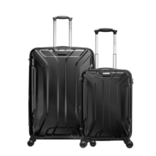新秀丽（Samsonite）拉杆箱 时尚轻盈行李箱飞机轮旅行箱 TS7*09003黑色20+28英寸套装