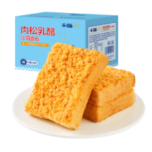 千喵乳酪肉松吐司628g饼干蛋糕点手撕夹心面包