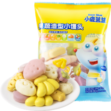 PLUS会员：小鹿蓝蓝 果蔬造型小馒头 儿童早餐 包子馒头面点方便速食80g*5件