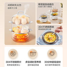 SUPOR 苏泊尔 煮蛋器 蒸蛋器 小蒸锅 煮鸡蛋神器 家用迷你鸡蛋羹多功能锅 2.5L 纯白