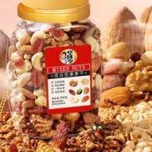 PLUS会员：华味亨 混合坚果 500g/罐
