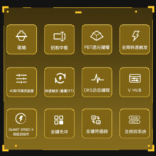 ATK68 电竞磁轴键盘 有线单模 客制化狼队电竞无畏契约 PBT透光键帽RT模式68键游戏机械键盘 白色（G版）