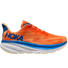 HOKA ONE ONE男款夏季克利夫顿9跑步鞋CLIFTON 9 C9缓震轻量透气 亮橘色/粉橘 40