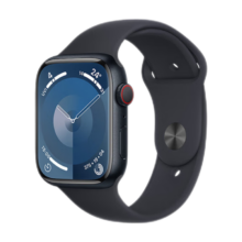 Plus会员：Apple/苹果 Watch Series 9 智能手表GPS+蜂窝款  45毫米  午夜色