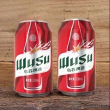 PLUS会员：WUSU 乌苏啤酒 红乌苏 330ml*24罐/箱