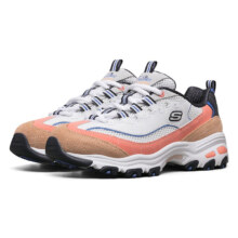 斯凯奇（Skechers）复古厚底增高时尚熊猫休闲鞋 13146/WBLO 35