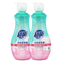 超能 内衣洗衣液内衣内裤专用清洁温和不伤手除螨抑菌内衣净内裤清洁液 860g 2瓶