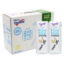 PLUS会员：纽仕兰（Theland） 低脂牛奶礼盒装 250ml*10 *2件