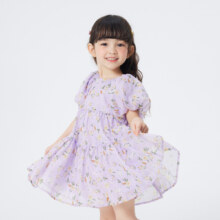 13日10点：巴拉巴拉 儿童裙子 可爱甜美小碎花连衣裙透气