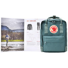 北极狐 FJALLRAVEN北极狐双肩包女休闲大容量双肩包男背包23561-664霜绿色7L 礼物送女生