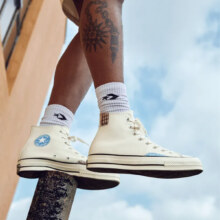 converse 匡威 Chuck 70S 补丁拼色男女高帮休闲帆布鞋