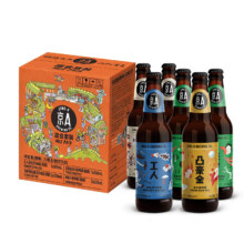 京A 国产精酿啤酒组合装 330ml*6瓶  需购2件  满额赠啤酒杯2个
