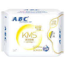 ABC 日夜用卫生巾组合 姨妈巾套装KMS纤薄9包62片(日用40片+夜用22片)