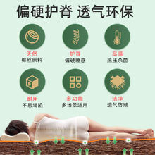 金橡树 椰棕床垫硬垫护脊 单人宿舍1.2米薄床垫 硬糖