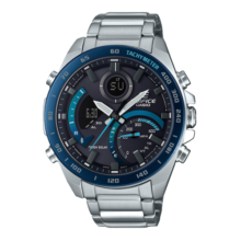 卡西欧（CASIO）男表EDIFICE太阳能蓝牙红牛赛车手表男 黑蓝ECB-900DB-1B