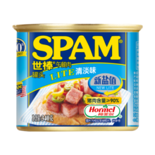 世棒（SPAM）午餐肉罐头清淡口味340g 开罐即食早餐火锅烧烤麻辣香锅食材