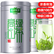 PLUS会员: 乐品乐茶绿茶黄山高山云雾 特级250g2023 礼盒装 *4件