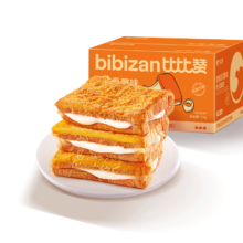 plus会员、掉落券、需首购:比比赞（BIBIZAN）肉松乳酪味吐司面包1000g