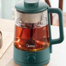 美的 喷淋式煮茶器 蒸煮两用茶渣分离 1L  美的喷淋养生壶