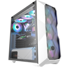 酷冷至尊(CoolerMaster)TD500MESH 白 EATX台式电脑中塔机箱 冲孔网前面板/立体钻切钢玻侧板/配3xARGB风扇