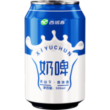 西域春新疆风味 奶啤 300ml*12罐 聚会畅饮 乳酸菌饮料风味奶礼盒