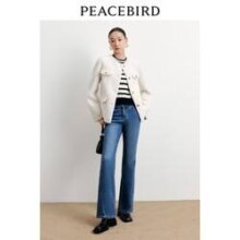再降价：PEACEBIRD WOMEN 太平鸟女装 小香风仿羊羔毛外套 A8BBD423482