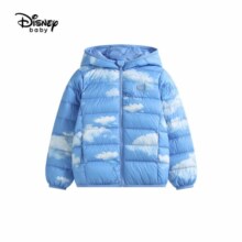 迪士尼（Disney）儿童羽绒服秋季新款男女童轻薄羽绒女宝宝厚外套秋冬新款保暖外套 碳黑B-男女同款 130cm