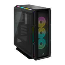 美商海盗船 (USCORSAIR) iCUE 5000T RGB 黑色 钢化玻璃 中塔智能机箱 超大空间（3面360水冷/支持4090）