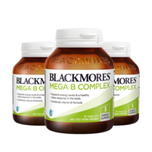 澳佳宝Blackmores 焕能维生素b族片 75片*3瓶 含叶酸生物素 补充8大B族复合维生素 澳洲进口