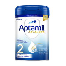 爱他美（Aptamil）英国白金版 婴幼儿配方奶粉2段 800g（HMO+DHA+益生元 ）