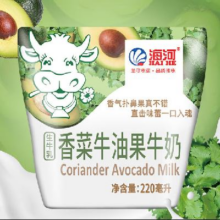 PLUS会员： 海河牛奶海河香菜牛油果味220ml*10袋