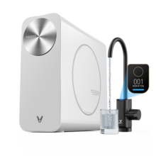 云米（VIOMI）净水器家用小白龙800G厨下式RO反渗透净水机纯水机 家用直饮机 5年长效RO膜 双芯6级精滤 废水2：1  【实惠3件套】800G净水器+管线机+水盒子