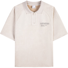GXG男装 短袖POLO衫 米黄色
